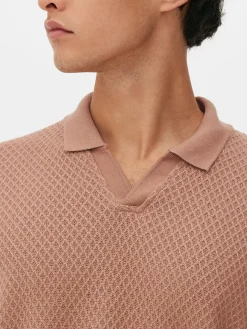 Polo De Punto Con Textura De Kem