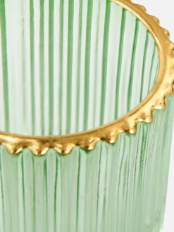 Portavelas Estriado Para Velas De Té