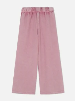 Ribbed Wide Leg Joggers