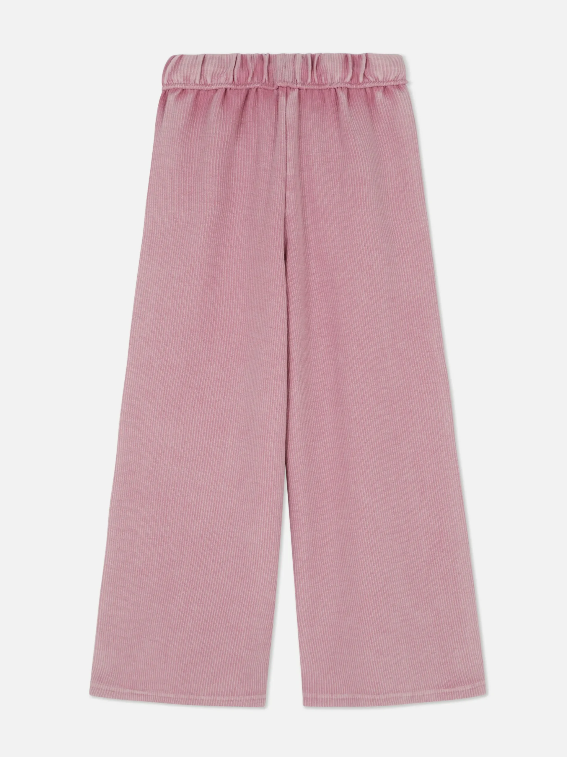 Ribbed Wide Leg Joggers