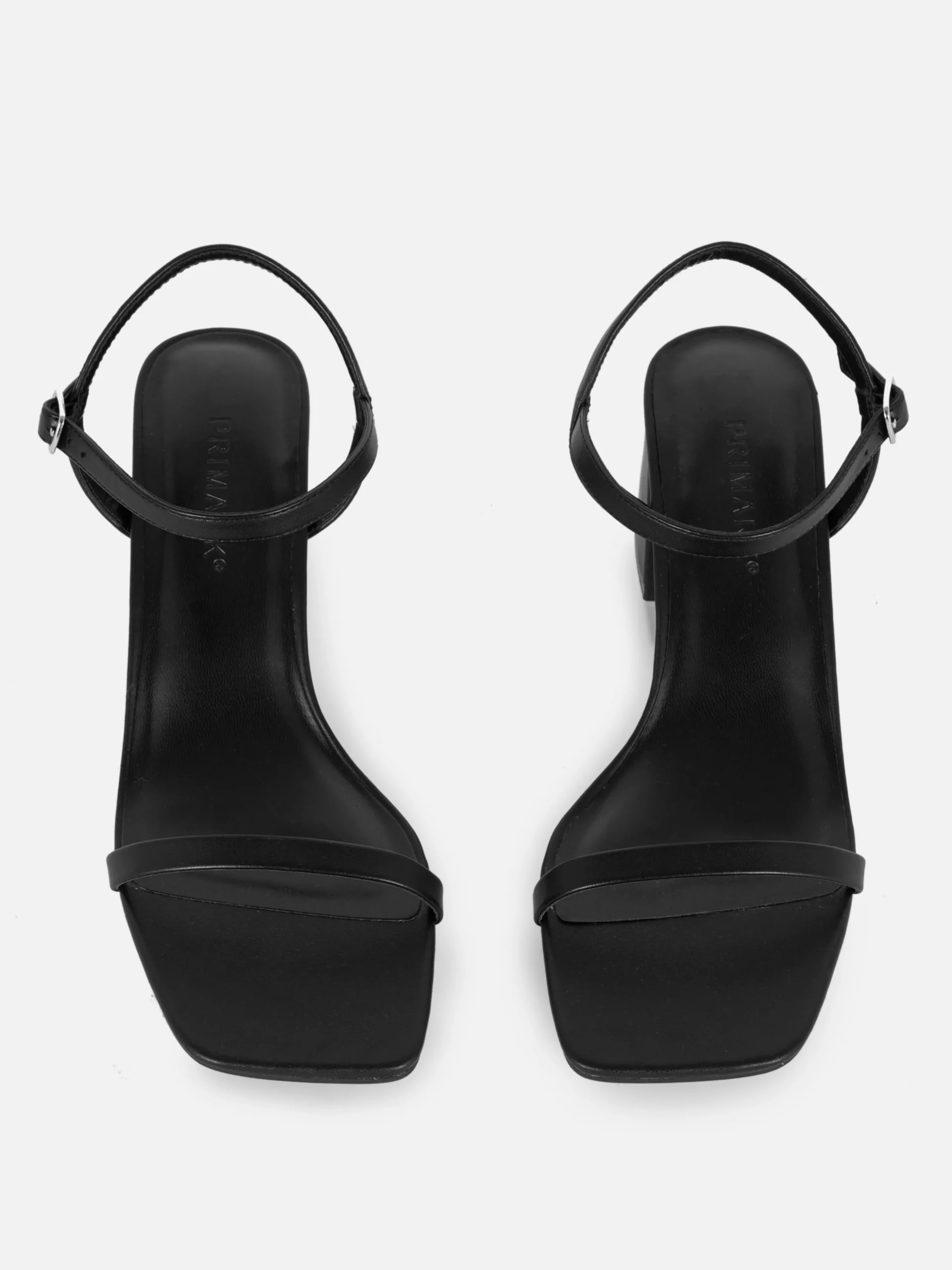 Sandalias De Tacón De Tiras