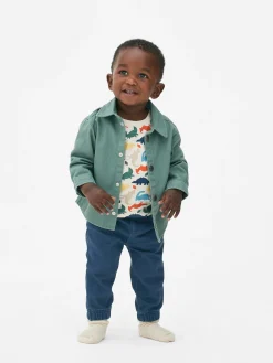 Set De Camisa-chaqueta, Chinos Y Camiseta De Dinos