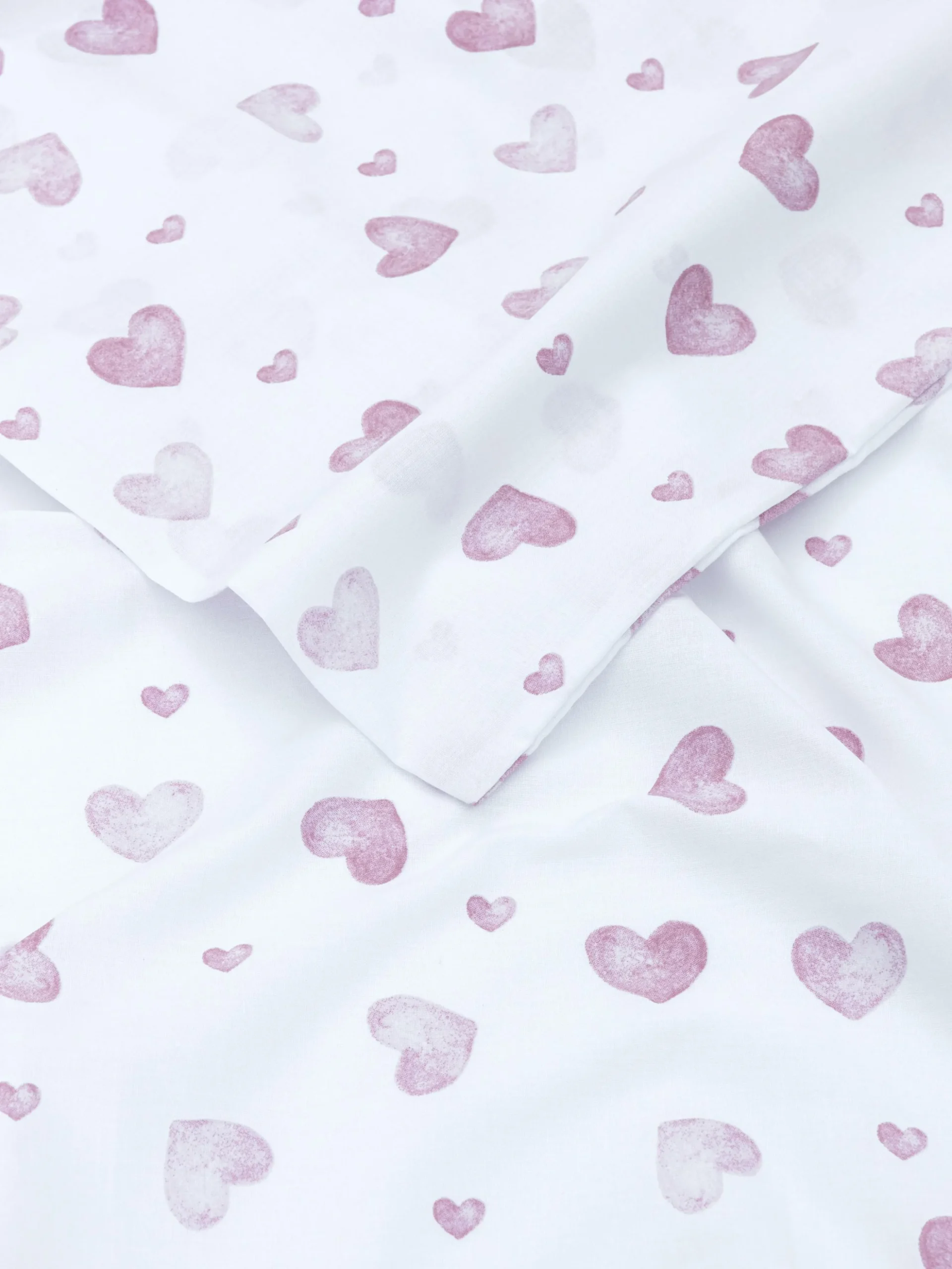 Set De 2 Fundas De Almohada De Algodón Con Corazones