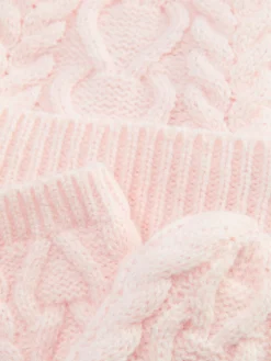 Set De Gorro Y Manoplas De Punto De Ochos
