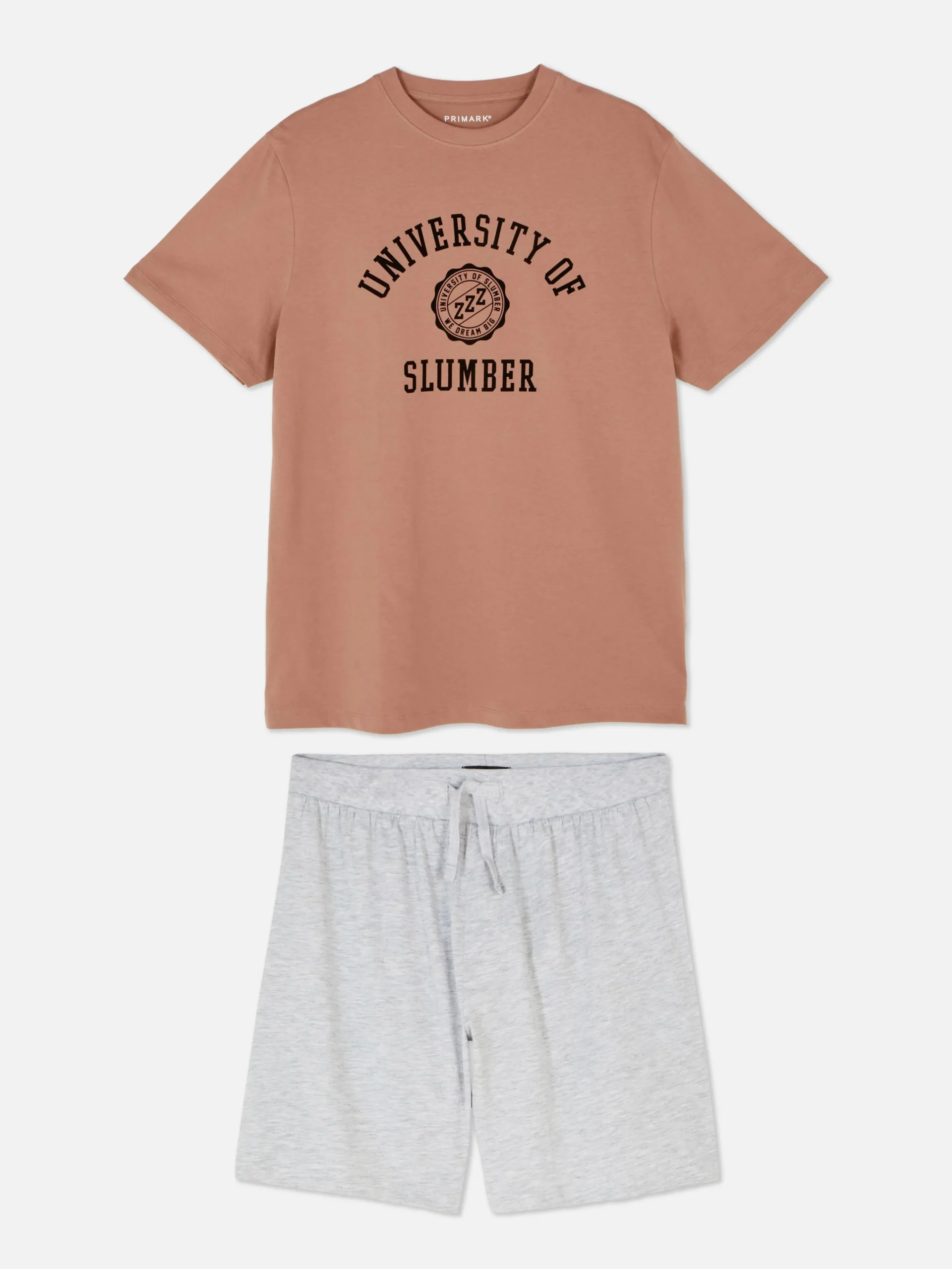 Set De Pijama De Pantalones Cortos Y Camiseta