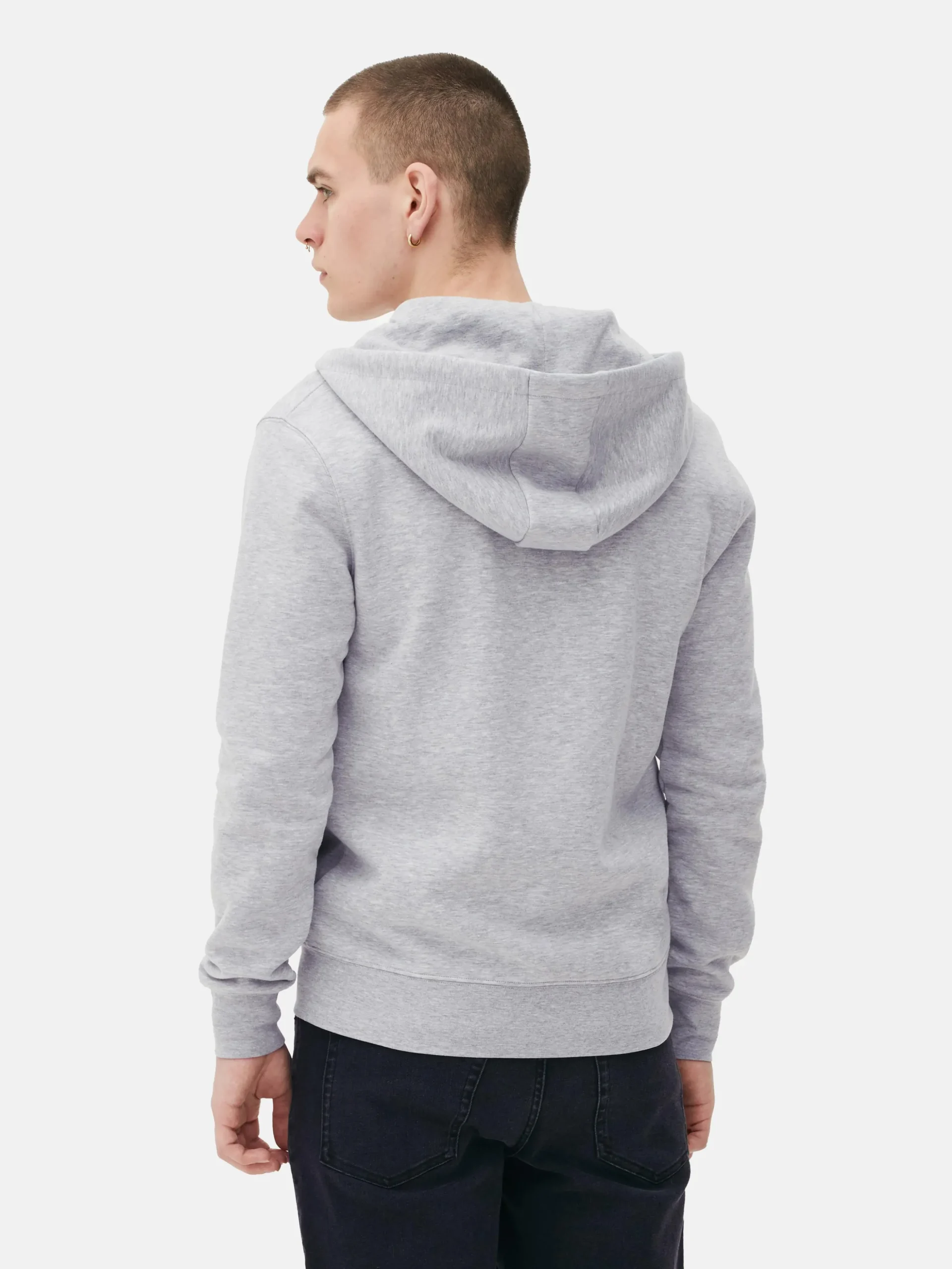 Sudadera Básica Con Capucha Y Cremallera