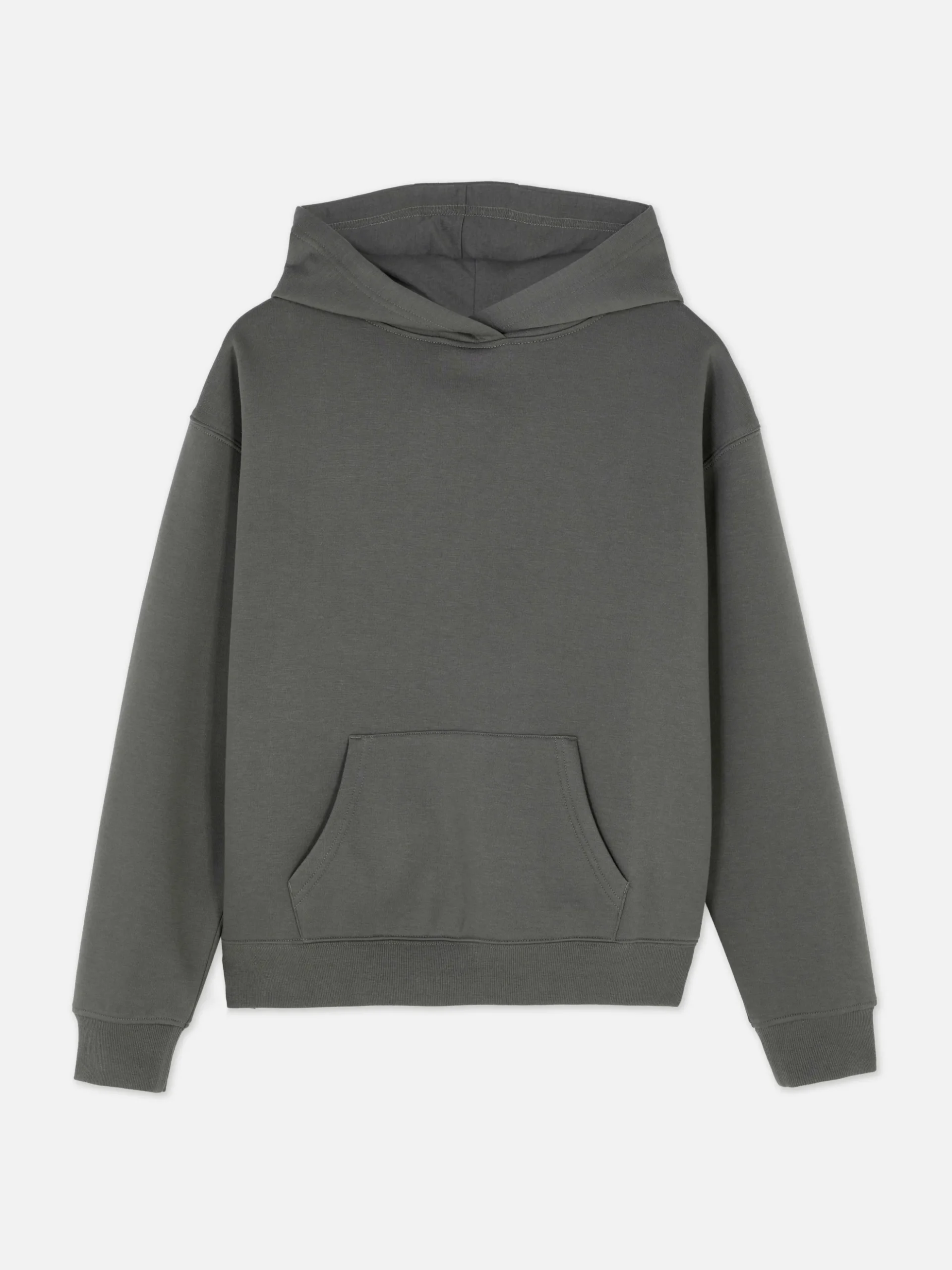 Sudadera Con Capucha Básica Sin Cierre