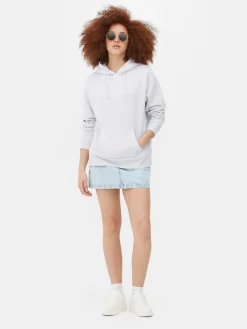 Sudadera Con Capucha Básica Sin Cierre