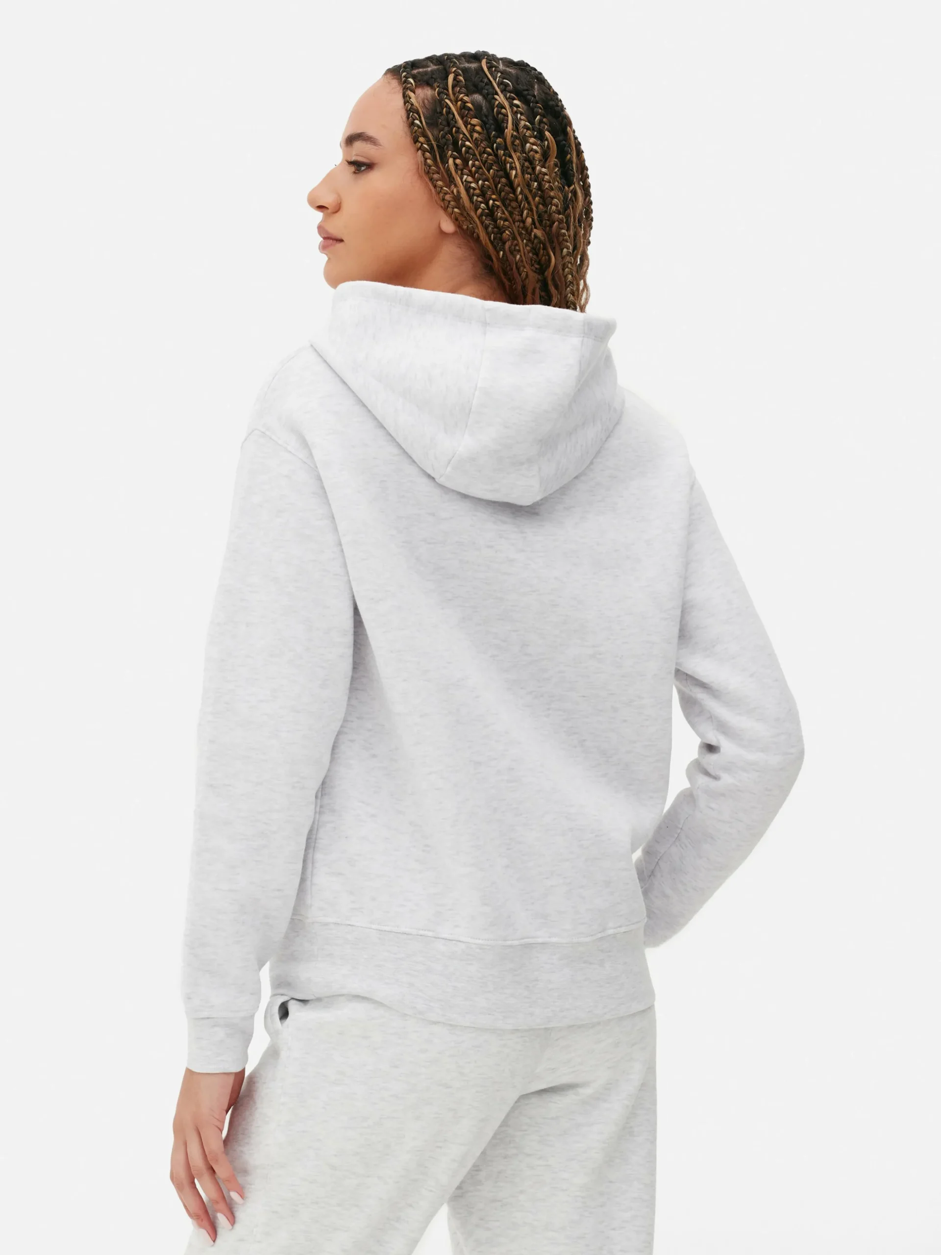 Sudadera Con Capucha Básica Y Cordón De Ajuste