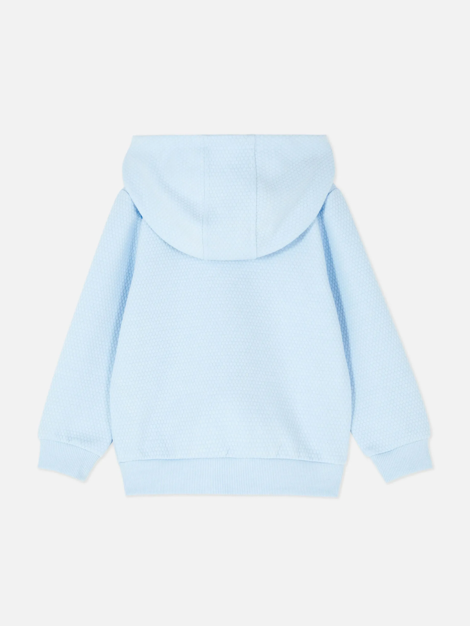 Sudadera Con Capucha, Cremallera Y Textura