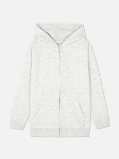 Sudadera Con Capucha, Cremallera Y Textura Para Niño