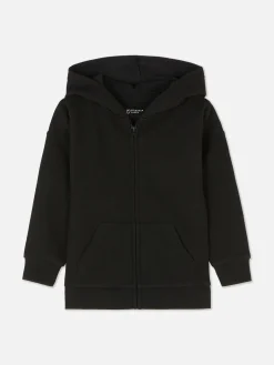 Sudadera Con Capucha, Cremallera Y Textura Para Niño