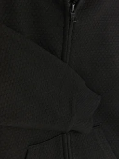Sudadera Con Capucha, Cremallera Y Textura Para Niño