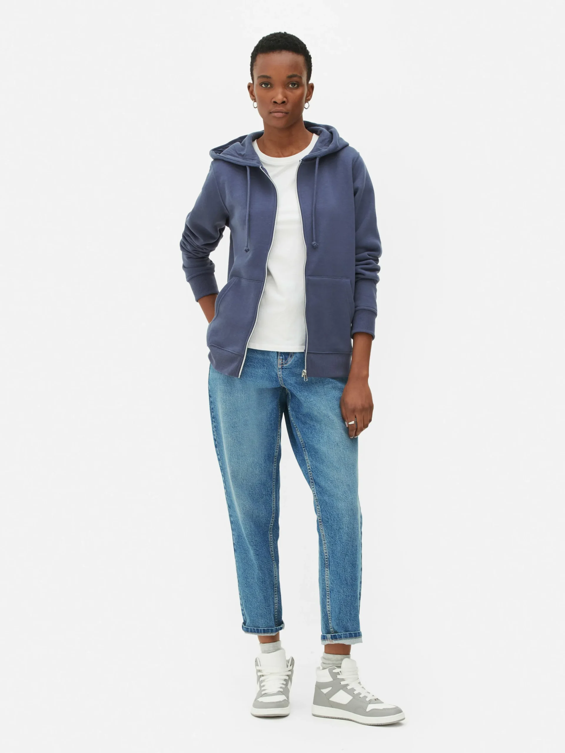 Sudadera Con Capucha Y Cremallera
