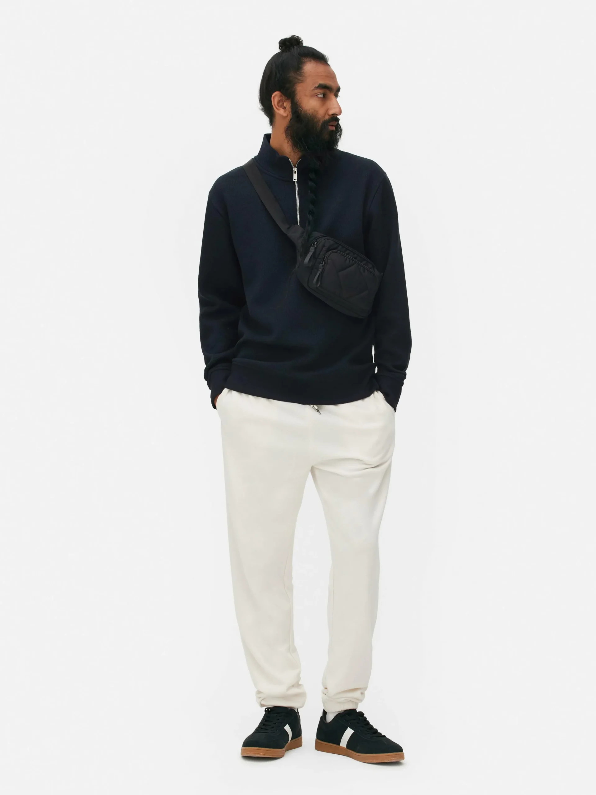 Sudadera Con Cremallera Y Textura Geométrica