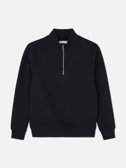 Sudadera Con Cremallera Y Textura Geométrica