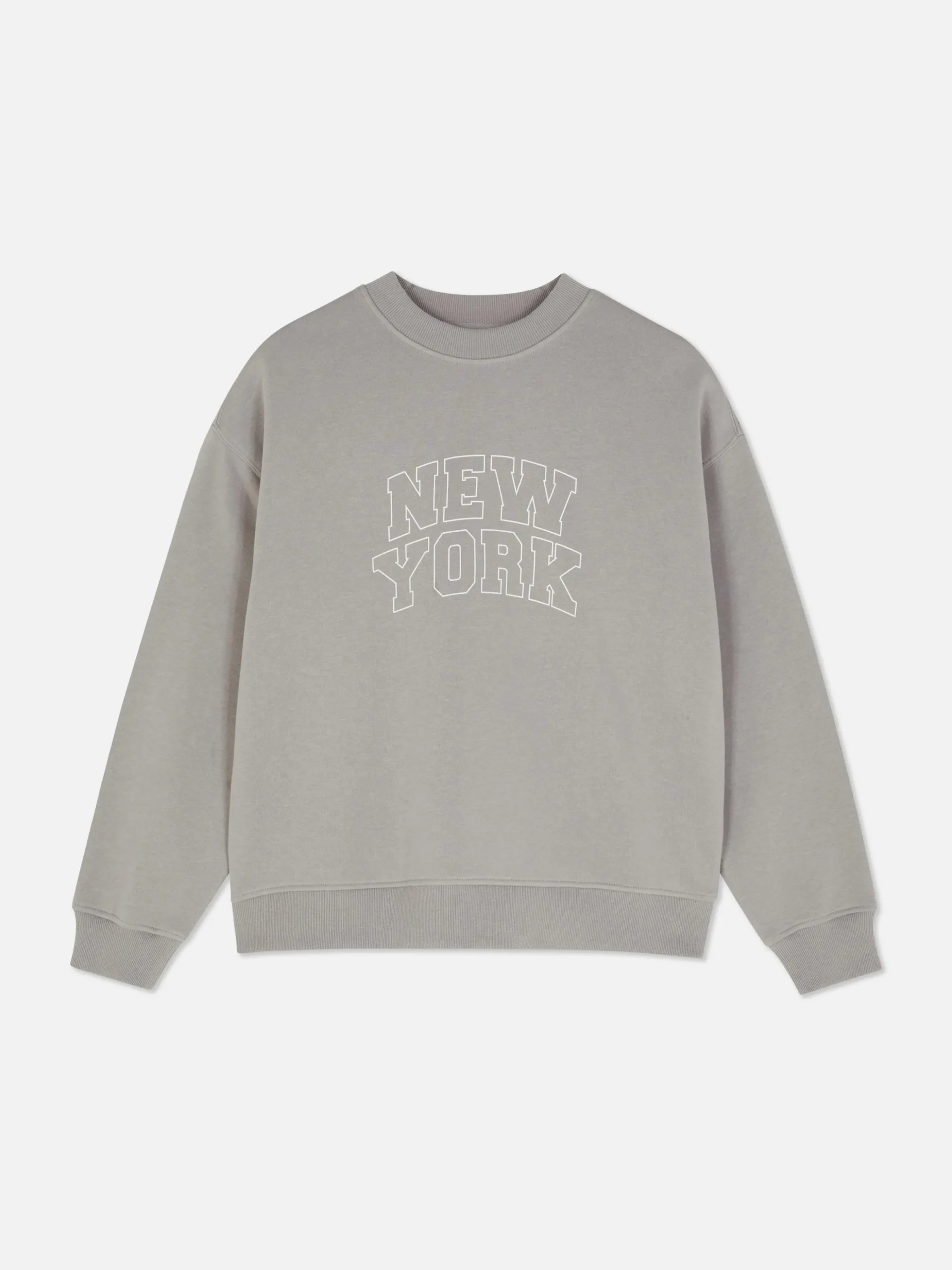 Sudadera Con Cuello Redondo Y Mensaje