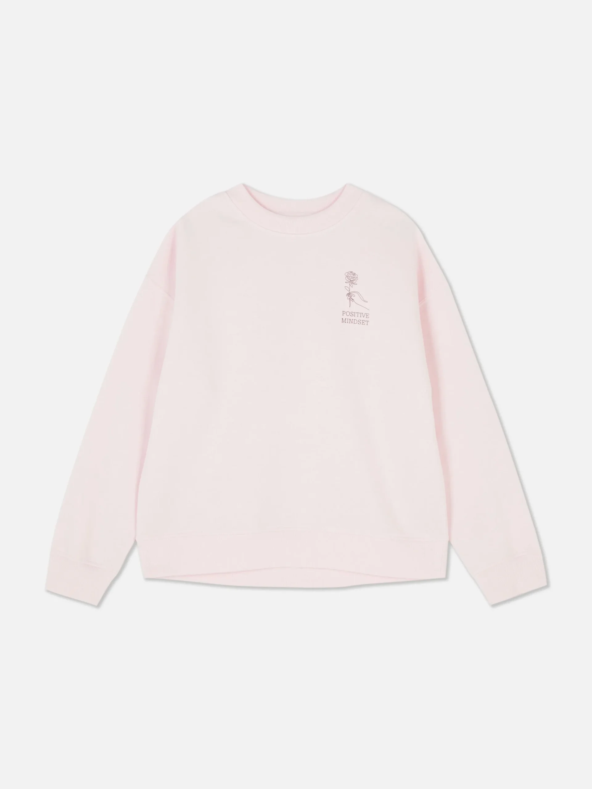 Sudadera Con Cuello Redondo Y Mensaje