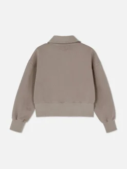 Sudadera De Cuello Alto Y Lavado ácido