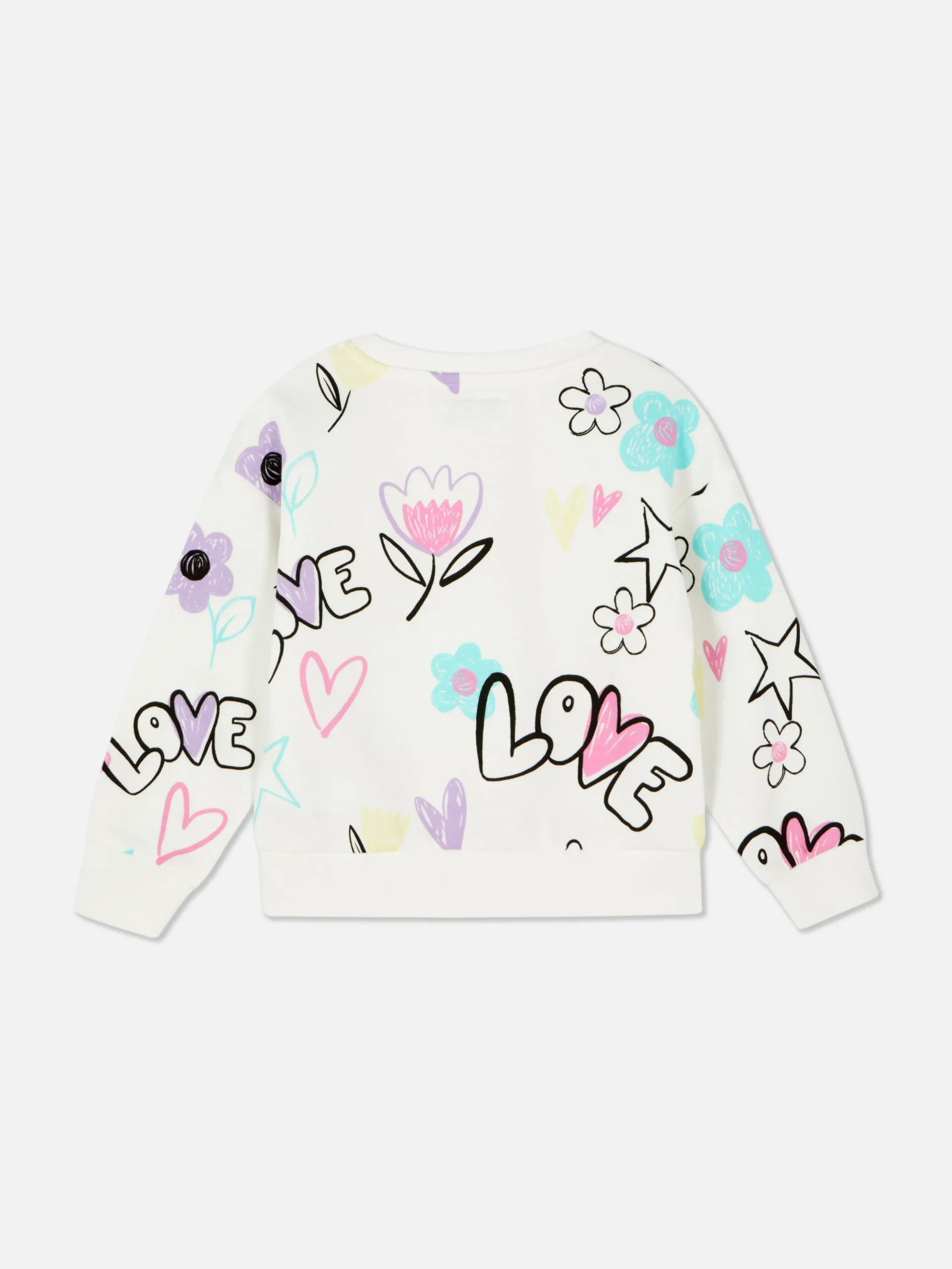 Sudadera De Cuello Redondo Con Estampado Gráfico