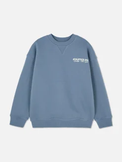 Sudadera De Cuello Redondo Con Estampado Gráfico
