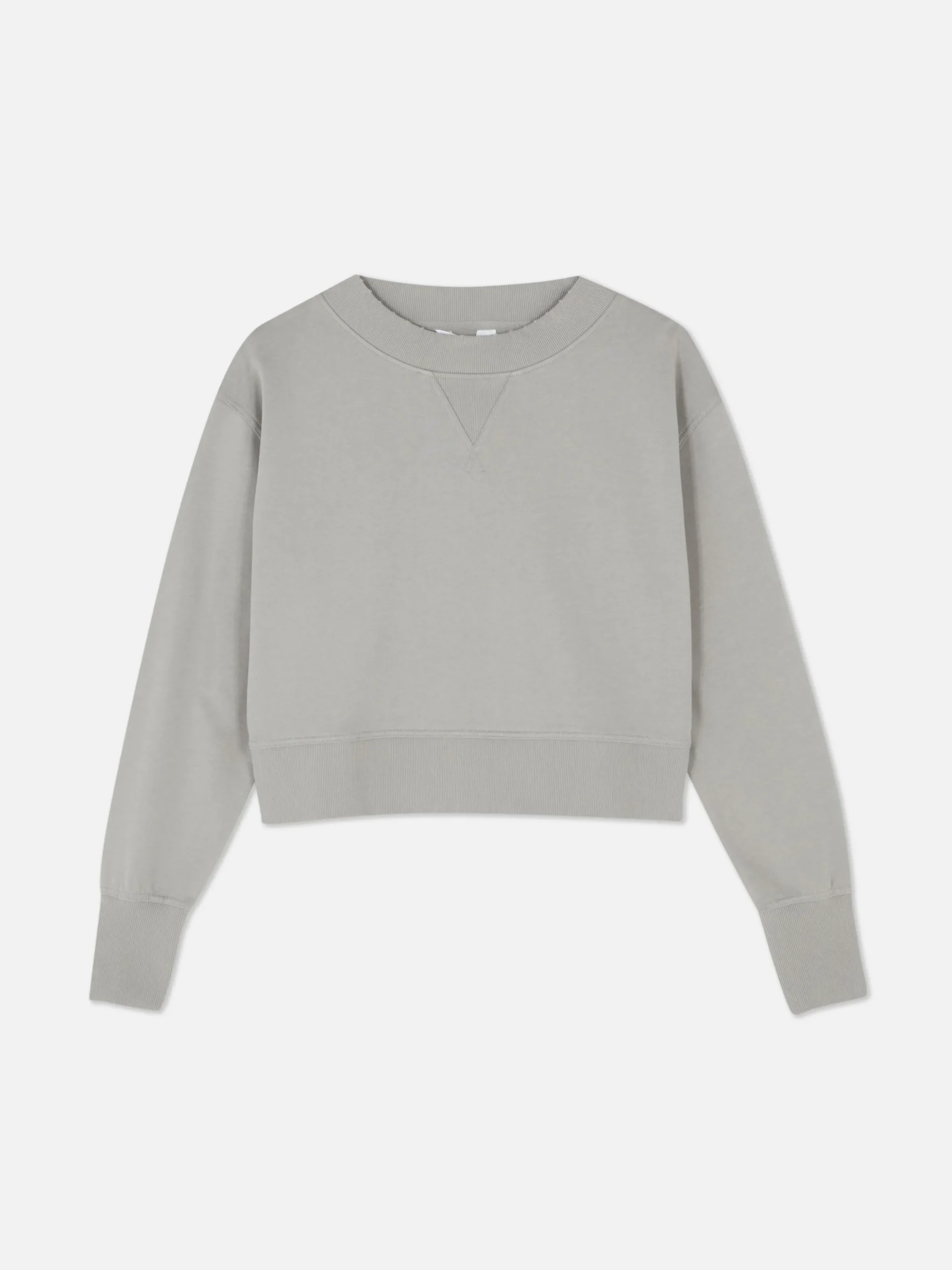 Sudadera De Cuello Redondo Y De Corte Cuadrado