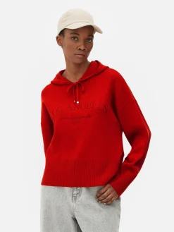 Sudadera De Punto Con Capucha Y Mensaje