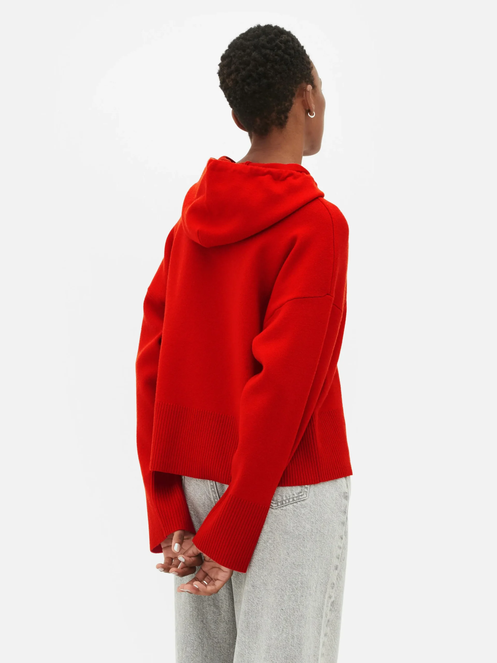 Sudadera De Punto Con Capucha Y Mensaje
