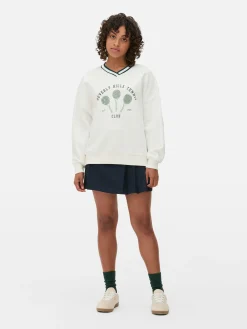 Sudadera De Tenis Con Cuello De Pico