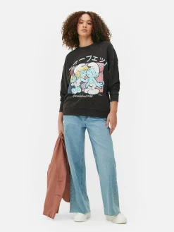 Sudadera Extragrande Con Estampado De Los Pitufos