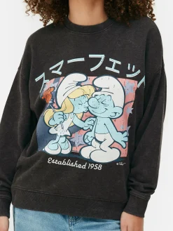 Sudadera Extragrande Con Estampado De Los Pitufos