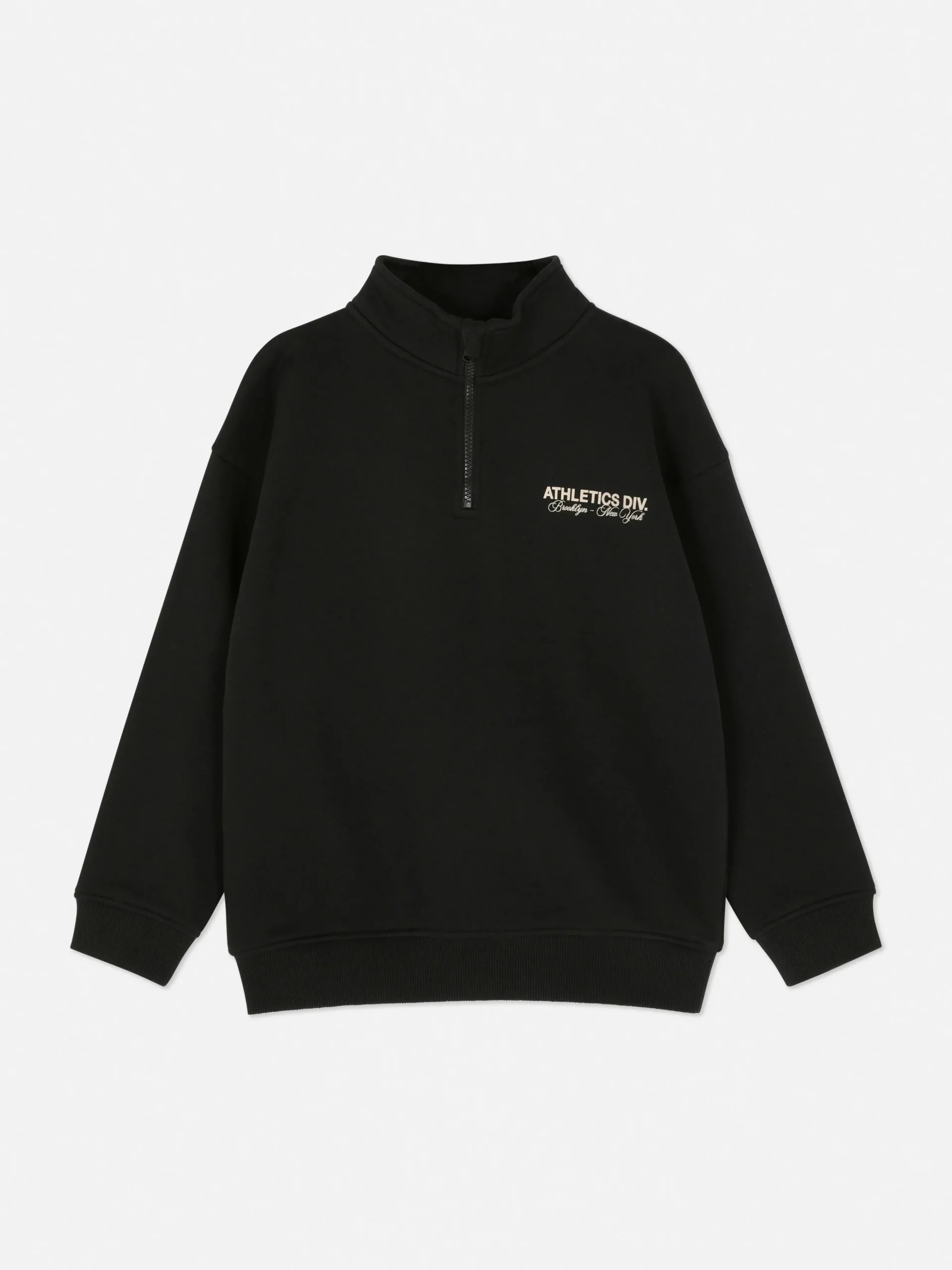 Sudadera Gráfica Con Cuello Chimenea