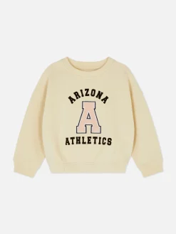 Sudadera Universitaria Con Inicial De Bouclé