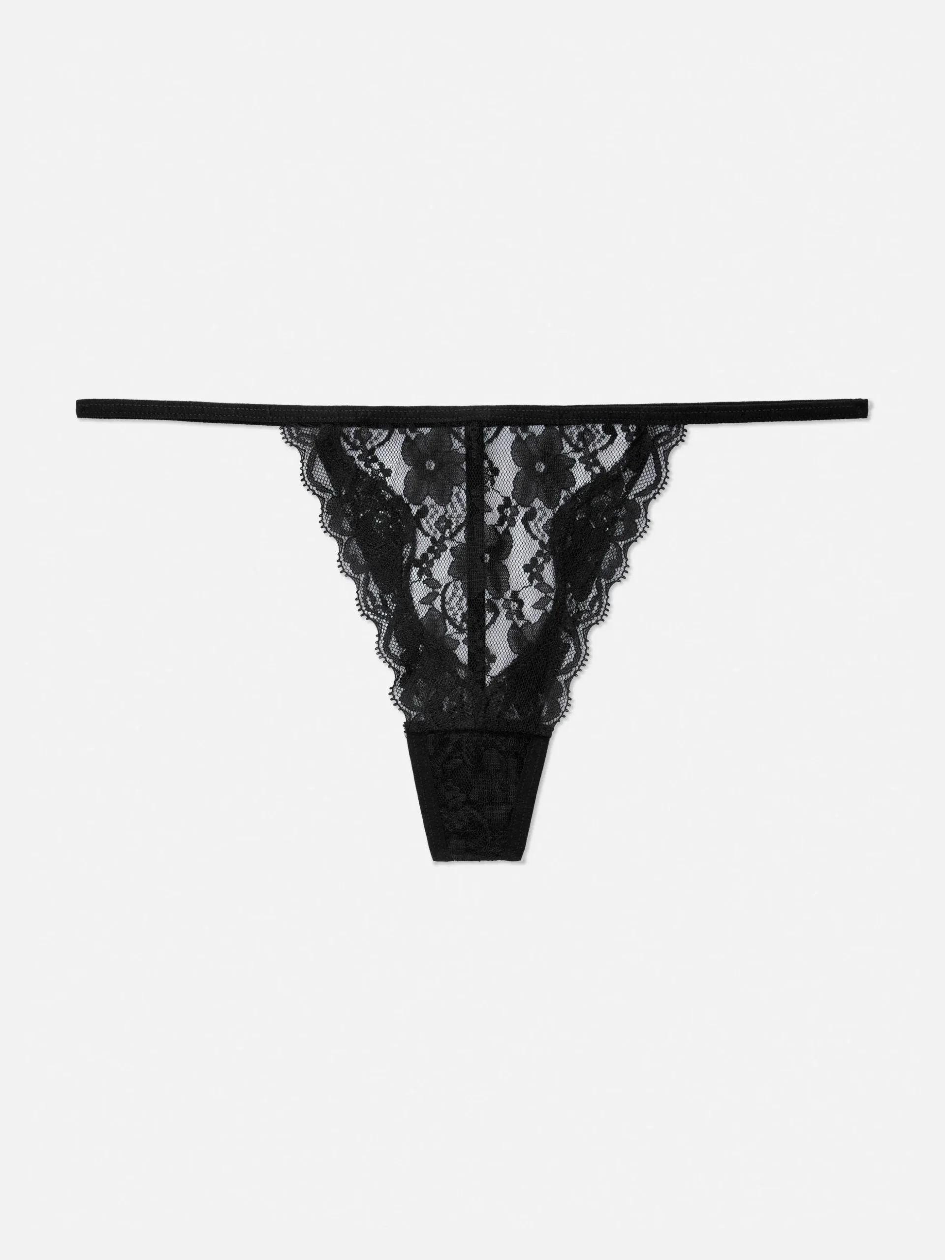 Tanga De Encaje Floral