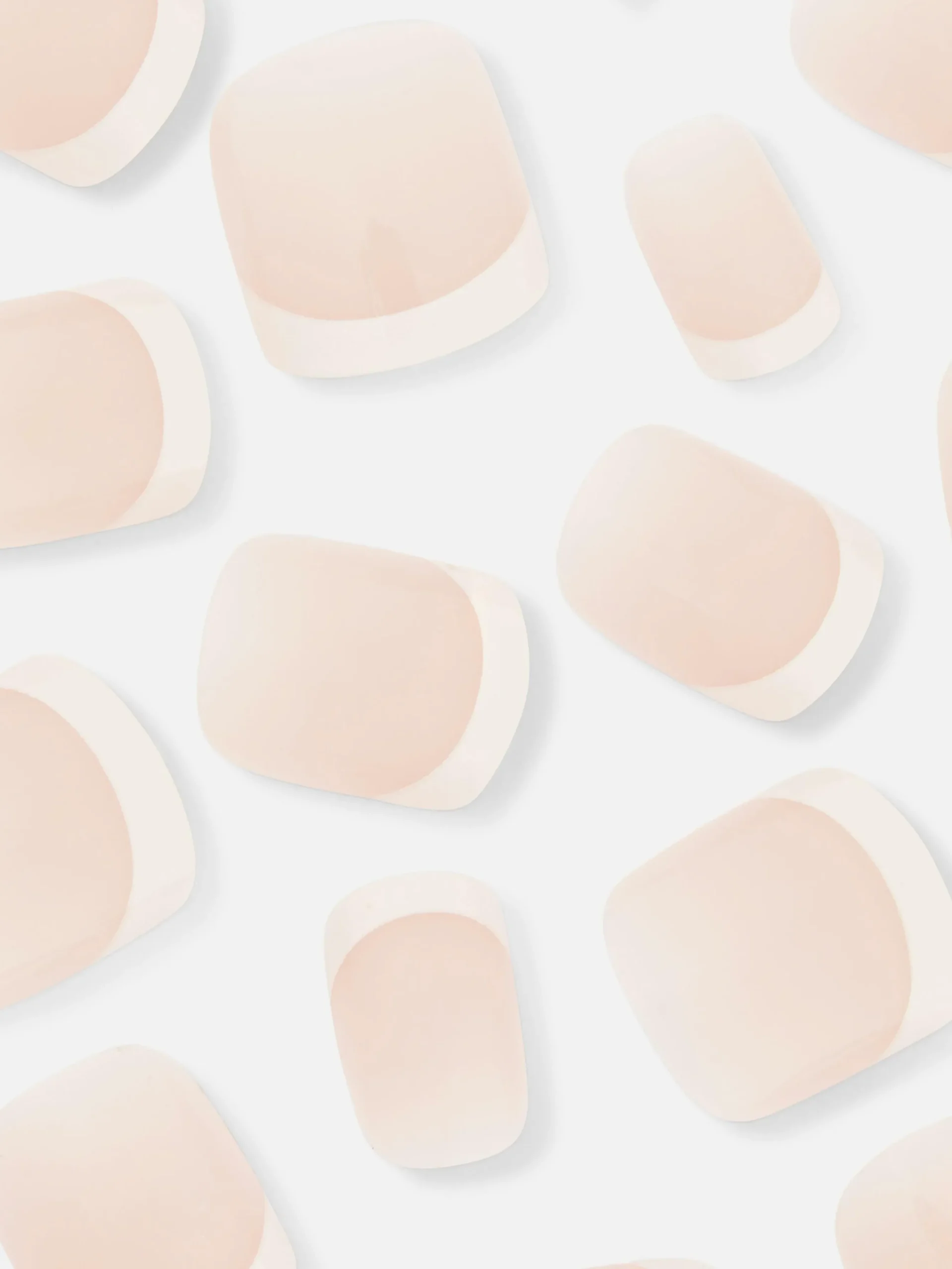 Uñas Postizas Cuadradas Con Manicura Francesa De PS...