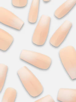 Uñas Postizas Puntiagudas Brillantes De PS...
