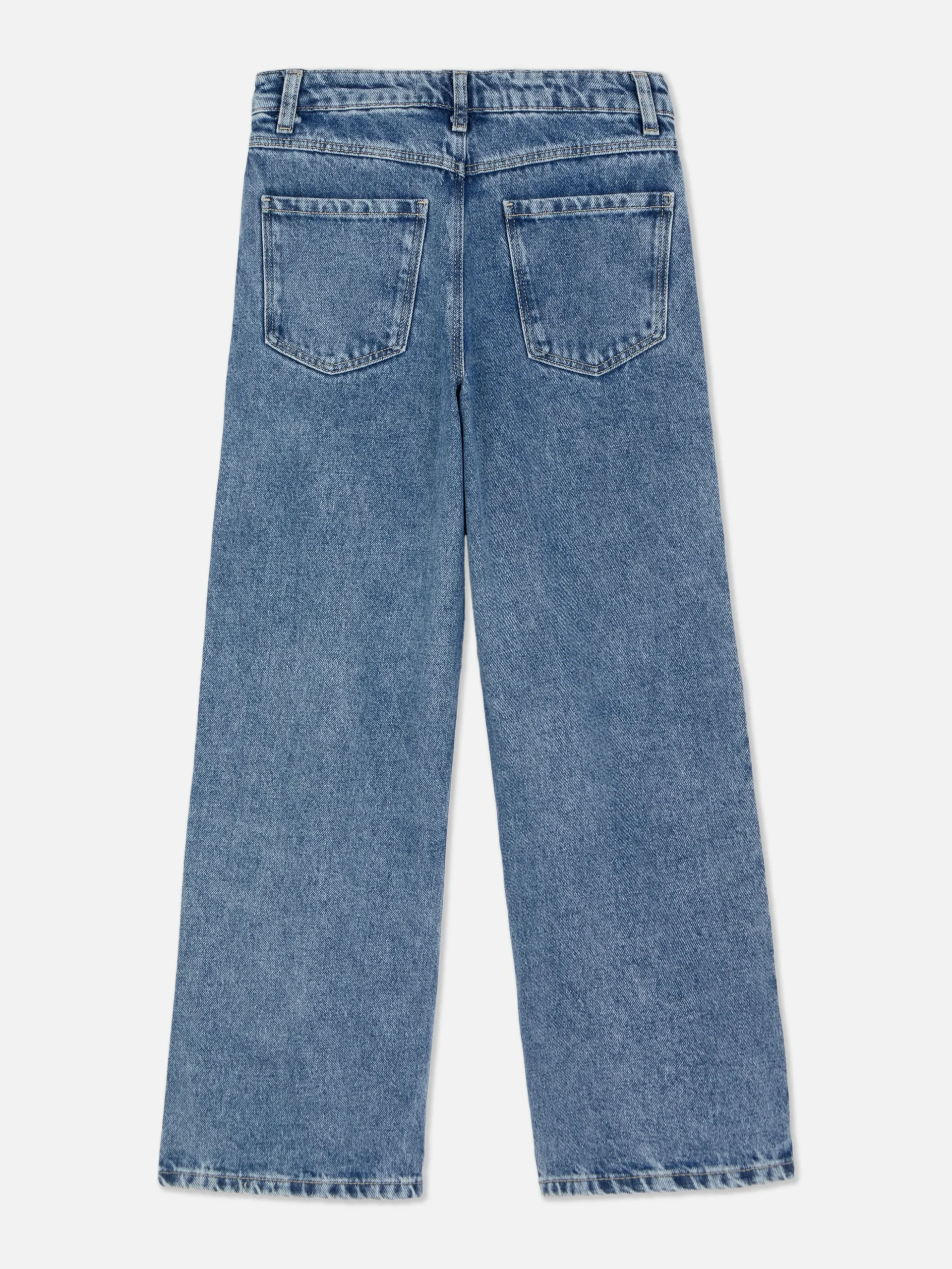 Vaqueros De Pernera Ancha Con Strass