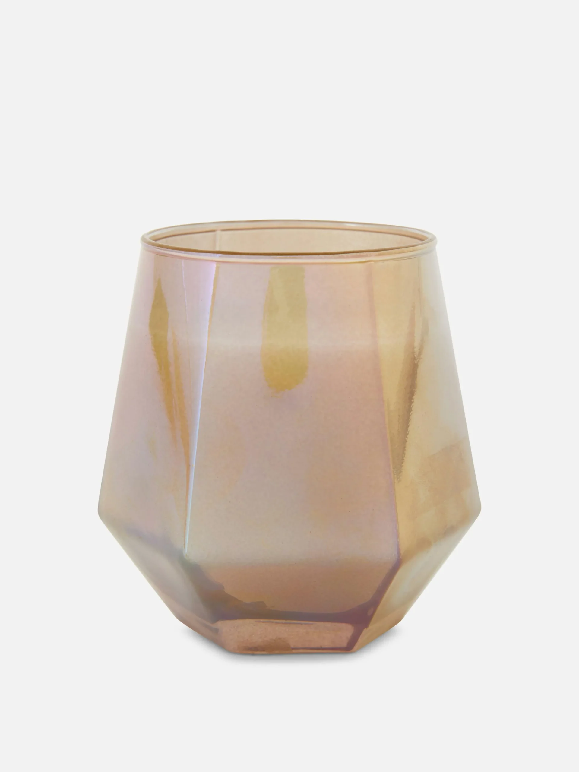 Vela En Tarro Hexagonal Iridiscente