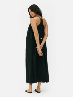 Vestido De Playa Largo Con Conchas Sintéticas