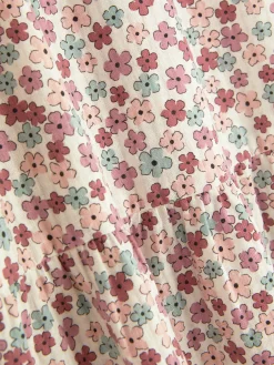 Vestido Floral Con Volantes