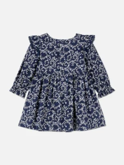 Vestido Floral Con Volantes