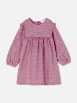 Vestido Fruncido Con Volantes