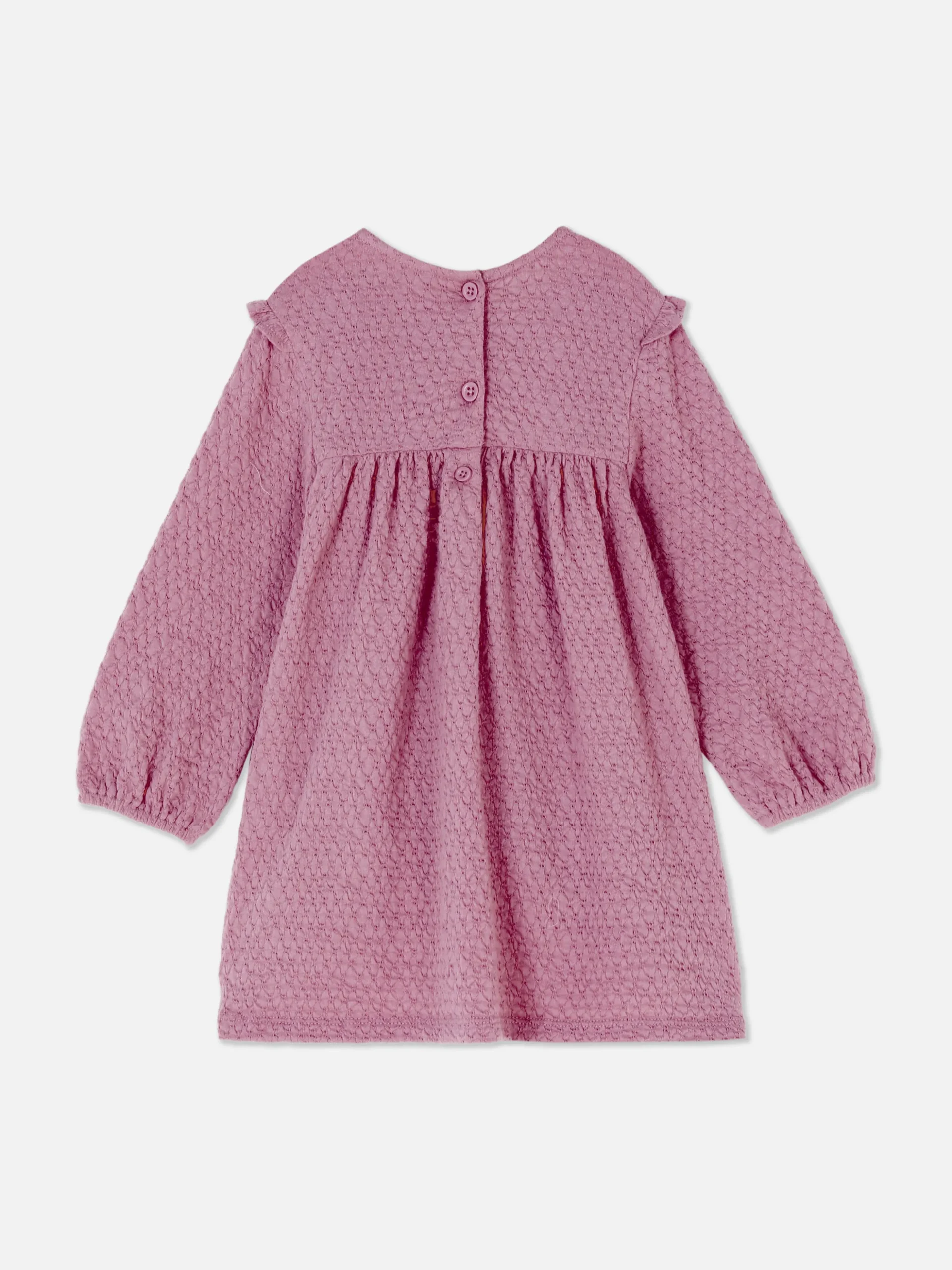 Vestido Fruncido Con Volantes