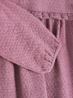 Vestido Fruncido Con Volantes