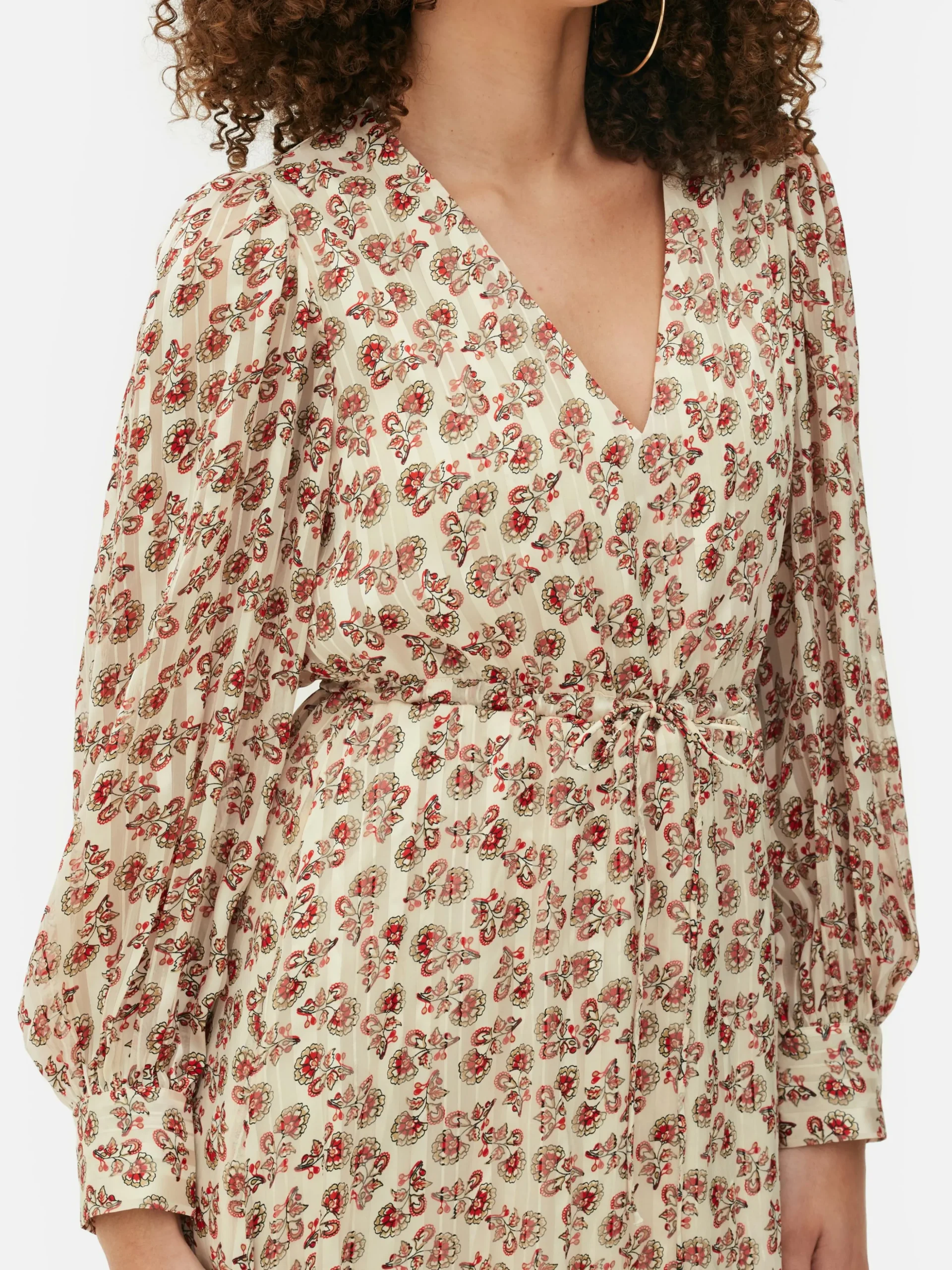 Vestido Midaxi De Estilo Bohemio Con Cuello De Pico