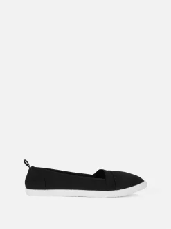 Zapatillas De Lona Sin Cordones