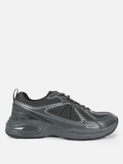Zapatillas Deportivas De Caña Baja Con Paneles