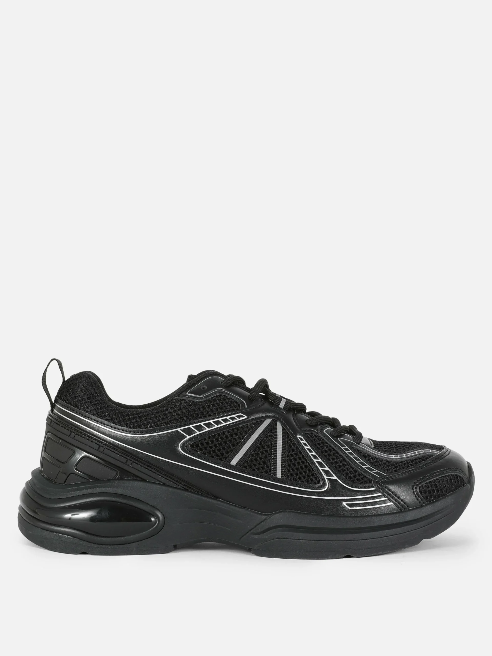 Zapatillas Deportivas De Caña Baja Con Paneles