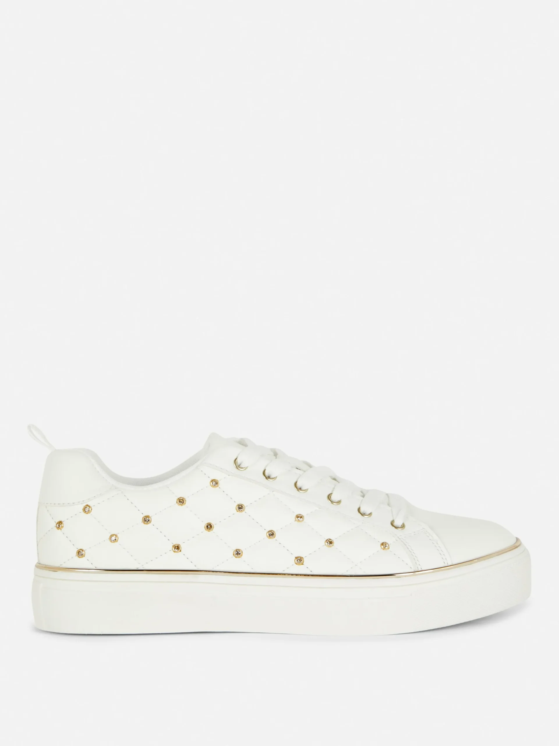 Zapatillas Gruesas Con Tachuelas De Strass