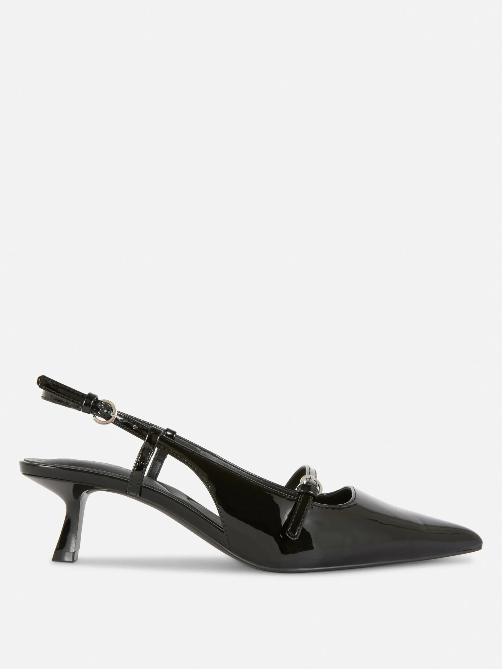 Zapatos De Charol Con Hebilla Y Tacón Chupete